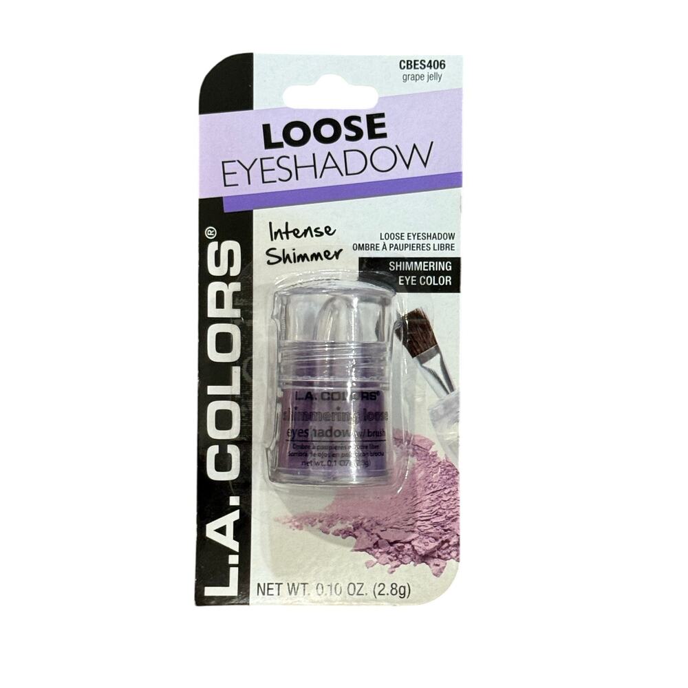 LA‎ Colors Shimmering Loose Eyeshadow Grape Jelly .10oz Sealed CBES406